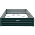 Wallaroo Galvanized Steel Garden Bed 240cm x 120cm x 30cm Green