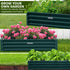 Wallaroo Galvanized Steel Garden Bed 240cm x 120cm x 30cm Green