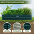 Wallaroo Galvanized Steel Garden Bed 240cm x 120cm x 30cm Green