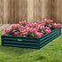 Wallaroo Galvanized Steel Garden Bed 240cm x 120cm x 30cm Green