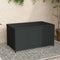 PE Wicker Outdoor Storage Box 320L Black
