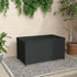 PE Wicker Outdoor Storage Box 320L Black