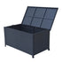 PE Wicker Outdoor Storage Box 320L Black
