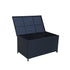 PE Wicker Outdoor Storage Box 320L Black