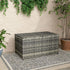 PE Wicker Outdoor Storage Box 320L Grey