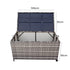 PE Wicker Outdoor Storage Box 320L Grey