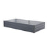 Raised Garden Bed Galvanised Steel 180cm x 90cm x 30cm Grey