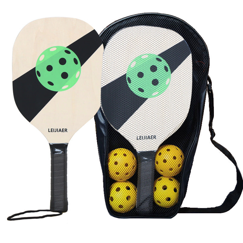 Standard Wooden Pickleball Paddle Set Green