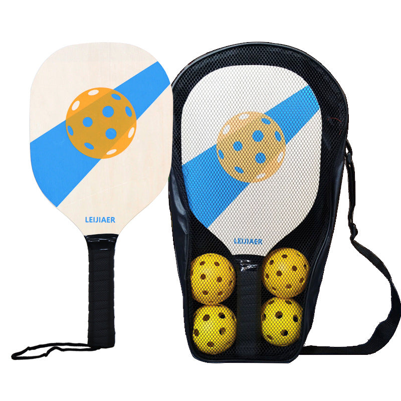 Standard Wooden Pickleball Paddle Set Blue