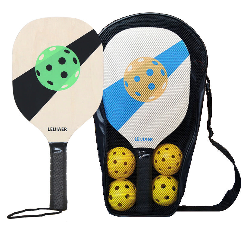 Standard Wooden Pickleball Paddle Set Blue/Green