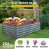 VEVOR Galvanized Raised Garden Bed 203cm x 102cm x 48 cm