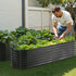 VEVOR Metal Raised Garden Bed 240cm x 57cm x 56cm