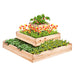 VEVOR Wooden Raised Garden Bed 113cm x 113cm x 51 cm