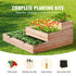 VEVOR Wooden Raised Garden Bed 113cm x 113cm x 51 cm