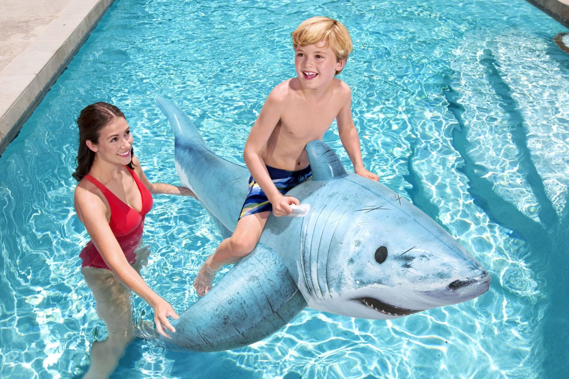Bestway Shark Inflatable Pool Float 183cm x 102cm