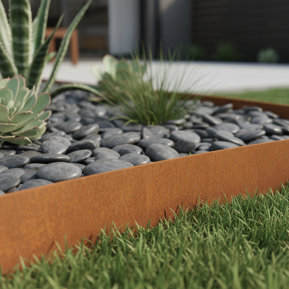 YardSteel Corten Steel Garden Edging 100mm