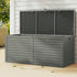 Lockable Outdoor Storage Box 490L Grey/Black